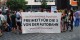 Lors d'une manifestation à Nuremberg, la libération des trois "détenus politiques" en France a été demandée. Foto: Solikreisautobahn