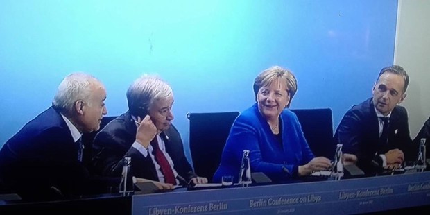 OK libyen konferenz Ghassan Salamé Antonio Guterres Merkel Maas