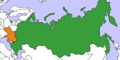 Russland (grün) stellt eine echte Bedrohung für die Ukraine (orange) dar. Foto: Aris Katsaris / Wikimedia Commons / CC-BY-SA 3.0