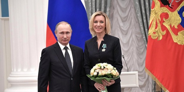 OK Vladimir_Putin_and_Maria_Zakharova_ Kremlin ru Wiki ccbysa30