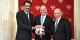 Die WM in Katar nicht zu bokottieren, bedeutet diese netten Herren zu unterstützen. Foto: Kremlin.ru / Wikimedia Commons / CC-BY-SA 4.0int