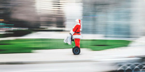 Er kam, sah und machte sich schleunigst wieder auf den Heimweg - der Weihnachtsmann. Foto: Mutaz Albar / Wikimedia Commons / CC-BY 3.0