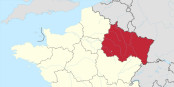 Aus der in rot dargestellten "Région Grand Est" würden etliche Elsässer gerne aussteigen. Aber dazu wird es wohl kaum kommen. Foto: TUBS / Wikimedia Commons / CC-BY-SA 3.0de