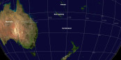 Neukaledonien liegt von uns aus gesehen noch zwei Zeitzonen hinter Australien... Foto: NASA / Wikimedia Commons / PD