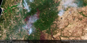 A ces images satellites telles que celle-ci de 2017, vont bientôt succéder les clichés de FireSat, quadrillant un secteur en zones de 5 mètres de côté. Foto: Pierre Markuse / WikimediaCommons / CC-BY 2.0
