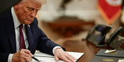 Die Drohungen von Donald Trump nimmt bald nur noch er selbst ernst... Foto: The Trump White House / Wikimedia Commons / PD