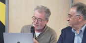 Pascal Houssais (links) von "H2Strasbourg" bei seinen Einlassungen bei der Pariser Messe "Innopolis". Foto: privat